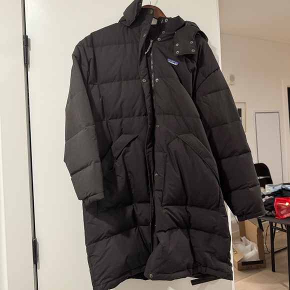 Patagonia Jackets & Blazers - Patagonia Downdrift Black Hooded Parka XL